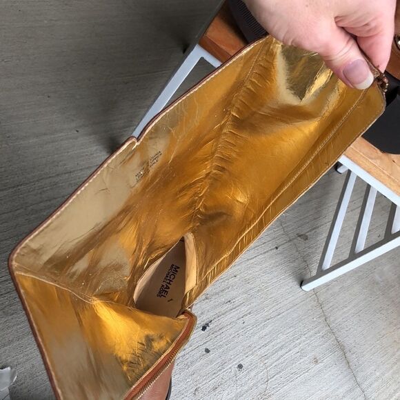 MICHAEL Michael Kors NWOT Cognac Tall Leather Riding boots - Picture 11 of 13